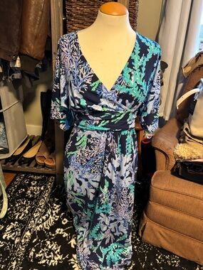 Lilly Pullitzer Parigi Maxi Deep V Dress